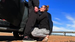 Busy Roadside Sex and Hotel Balcony Oral
