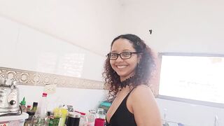 This playgirl asks me for milk and to smash her balls into my stepsister's massive ass