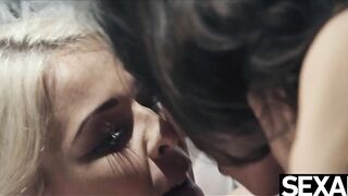 Watch insatiable angels lick each other to intense orgasms