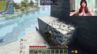 Sexy Screwing with Busty Sweetie Fox After Playing Minecraft