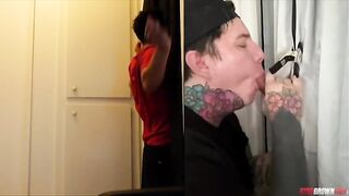 Straight Bro Gloryhole first Time