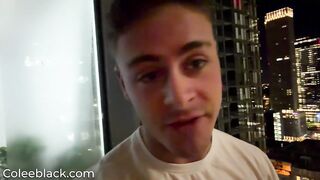 Sexy man Masturbates on his Balcony (Risky) - Cole Black