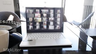 This chick Was Really Concupiscent, so This chick Had Sex with Me During a Work Zoom Meeting