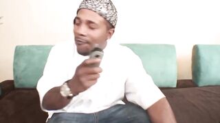 Golden-haired Chick Sucks Black Jock