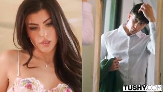 Gal doesnt wish things to get likewise comfortable with her boyfriend. This hottie wishes 'em to keep having thrilling new experiences, even if they get to stay in for the skintight intimacy this chick has in mind.