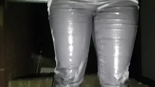 ⭐ Sexy Jeans Pissing Compilation! 25 minutes of non stop pee fun and rewetting taut jeans!