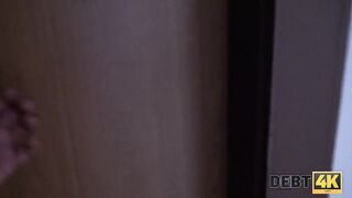 DEBT4K. Student hotty can't pay for rent but she has perfect forms
