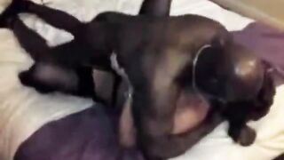 Cuckold MILF with her black lover Sissy husband tapes 'em