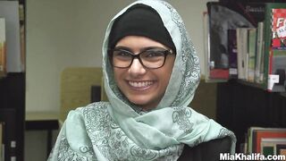 Mia Khalifa - Big Tit Mia Takes Big Ramrod in the Library