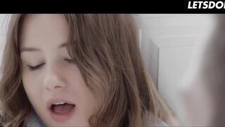 Brunette Playgirl Moaning Loud While He Eats Her Snatch Like a Meal