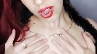 Shyyfxx a Slimy Kitten Playing with Saliva on Her Feet Feet Fetish