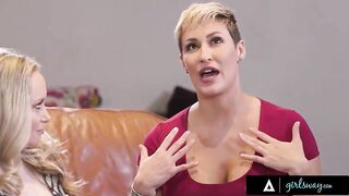 GIRLSWAY - Book Club MILFs Ryan Keely, Aiden Starr & Crystal Rush Recreate Hot Lesbian Massage Scene