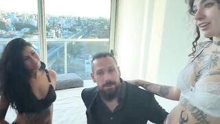 INTENSE AND HARDCORE POUNDING - SWING ANAL FOURSOME - Rough Fuck Doggy Style and Cowgirl BTS