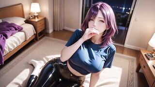 She Wore Shiny Black Pants & White Socks... Then This Happened
