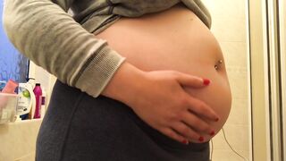 Swollen Abdomen Girl Bloated Belly Gurgles