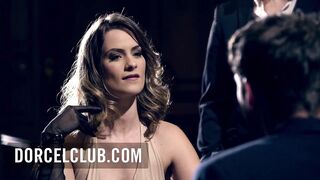 Torrid foursome for the hot French hotty Claire Castel