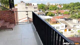 Petite Colombian Stepsister Goes from Jacuzzi to Bed to Suck Shlong, Naty Delgado - POVLatinGirl