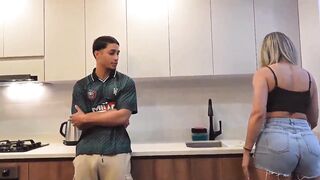 My stepmother sucks my big knob so I don't tell my step dad - Monique Fuentes