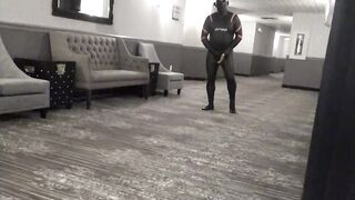 orca publicly jerks off in hotel hall