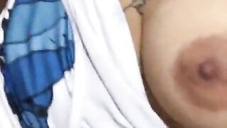 Cute Latin chick receives double penetration and anal creampie