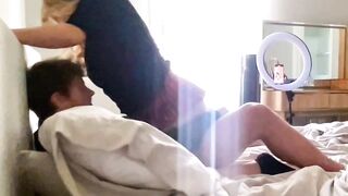 I Made My Ex's Dad Cum Inside Me - Riding Cowgirl Creampie