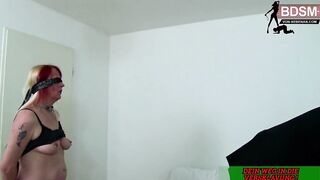 German obedient housewife slave get painful s&m casting