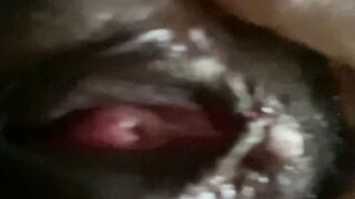 Real CLOSE UP cunt play with MOANING