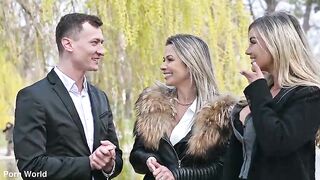 Golden-haired BFFs Shalina Devine And Aspen Raign Entice Shy Chap Into Steamy Anal trio GP3485