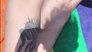 Public Beach Sex with Young Gal - Risky Outdoor Bang