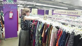 Today we went to a raiment store and tried on something) ???