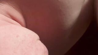 Amateur wife takes MASSIVE jizz flow on her face and tongue after cumming wife my dong in her throat