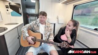 BANGVAN - Busty MILF Jennifer Mendez and Hung Guitar Player