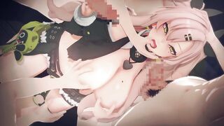 【Zenless Zone Zero Nicole Demara】group-sex 3D Anime Animation.(Fingering,handjob,oral-job,sex)