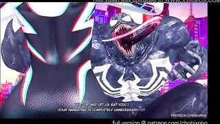 SPIDER-GWEN DRILLED BY VENOM INTO THE SPIDER-VERSE (CHOBIxPHO)