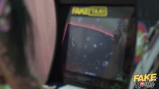 Fake Hostel - three girls with BIGGEST TITS eating each others pussies
