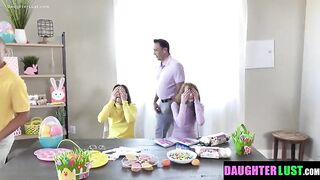 Lustful Stepdaughters Swap Stepdads During an Easter Blindfolded Knob Guessing Game