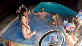 Hot Tub Orgy With Deliah Grace, Helena Price & Scarlett Gushes