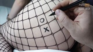 Half-sister lost her vagina in tic-tac-toe. Cum inside - Deluxe_Whore