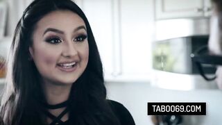 Sexy brunette sweetheart Eliza Ibarra suck her coworkers weenie and let him bangs her wet pussy