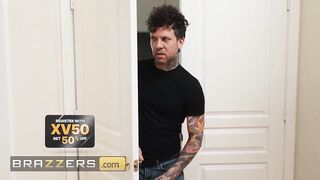 BRAZZERS - Cubbi Thompson Gets Caught Masturbating And Ends Up Taking Her Roommate’s Dick Instead