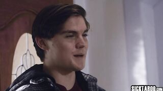 Grieving widow Sophia Locke is comforted by her young big dick neighbor