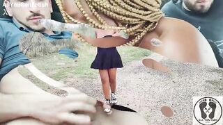 EBONY FEMALE-DOMINATOR-FLOOZY PUBLIC EXPOSITION PART 2