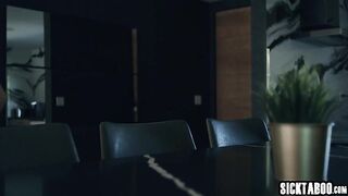 Kinky stepsister Nicole Nichols gets fucked by her big weenie black stepdad