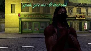 Second Life Black dude Screws Latina woman in public