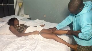 lewd cheating wife fucks her husbands house staff /house boy