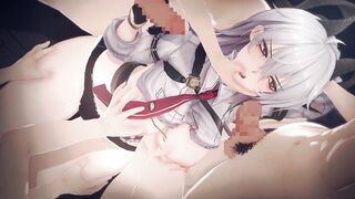 【Wuthering Waves Zani】group-sex 3D Hentai Animation.