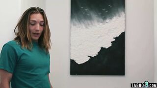 Naughty latina MILF stepmom Little Puck lets stepson to discover her cunt
