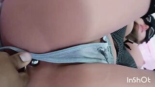 Asian stepdaughter takes anal invasion with a plug and enjoys rough sex until she cums (Over 18)