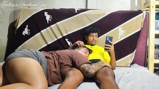 Playing Clash Royale with my best friend, and she has to suck my shlong for making me lose the match.