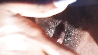 Sexy black cutie cumming masturbating her glamorous hot cunt